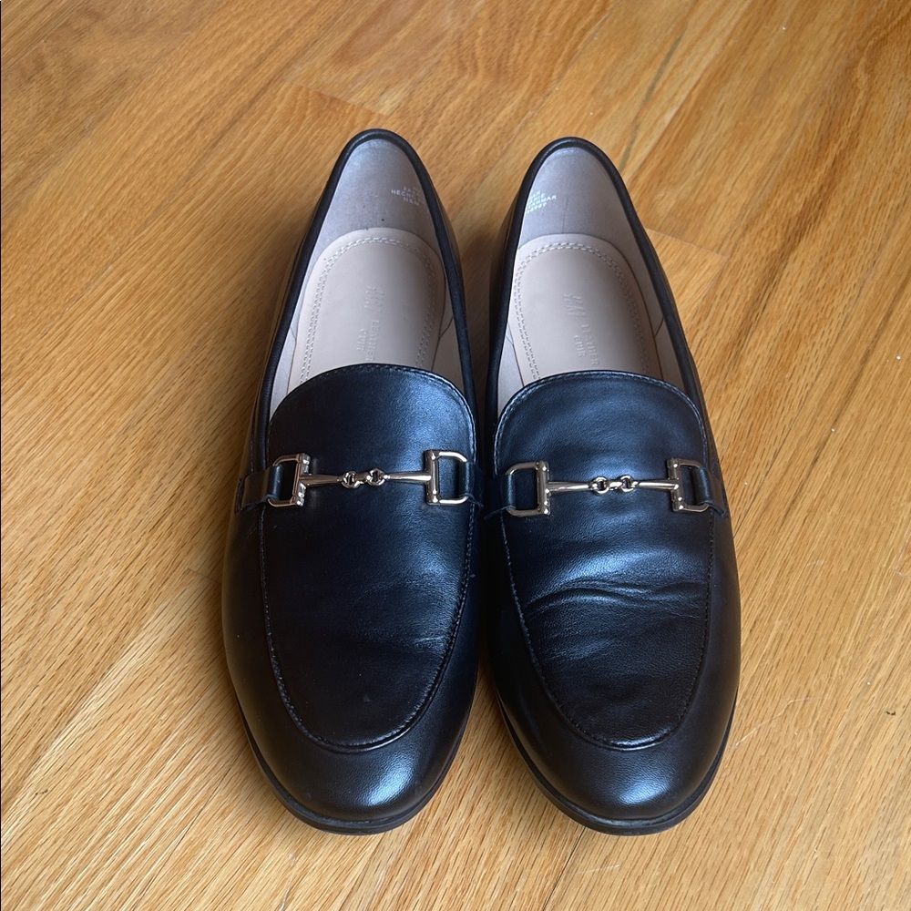 H&M Black Leather Loafers